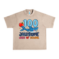 French Oak 100 jawsome days of school Urban Heavy Tee - MaliasSmallBusiness