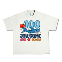 Pistachio 100 jawsome days of school Urban Heavy Tee - MaliasSmallBusiness