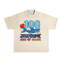 Sandshell 100 jawsome days of school Urban Heavy Tee - MaliasSmallBusiness