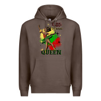Coffee little melanin queen Premium Hoodie - CowGirlArtShop