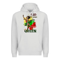 Dove Grey little melanin queen Premium Hoodie - CowGirlArtShop