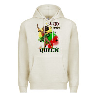 Oatmeal Heather little melanin queen Premium Hoodie - CowGirlArtShop