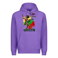 Purple little melanin queen Premium Hoodie - CowGirlArtShop