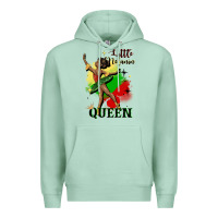 Seafoam little melanin queen Premium Hoodie - CowGirlArtShop