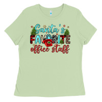 Matcha santa s favorite office staff Ladies Tee - JahusDesignShop