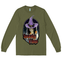 Army Green spooky vibes Long Sleeve Tee - JahusDesignShop