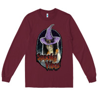 Burgundy spooky vibes Long Sleeve Tee - JahusDesignShop