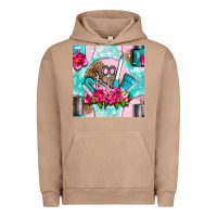 Pigment Burro nail tools and polish with flowers and tooled leather seamless pattern Urban Hoodie - BundleAndBundleShop