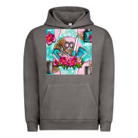 Pigment Tornado nail tools and polish with flowers and tooled leather seamless pattern Urban Hoodie - BundleAndBundleShop