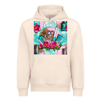 Sandshell nail tools and polish with flowers and tooled leather seamless pattern Urban Hoodie - BundleAndBundleShop