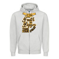 Dove Grey Let your Faith Be Bigger than your fear Zipper Hoodie - Bettercallsaul