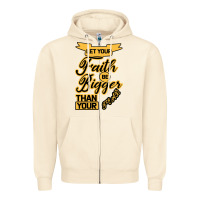 Sandshell Let your Faith Be Bigger than your fear Zipper Hoodie - Bettercallsaul