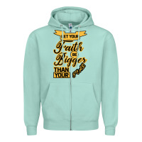 Let Your Faith Be Bigger Than Your Fear Zipper Hoodie | Teevron
