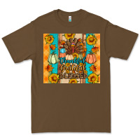 Cacao Thankful grateful blessed Premium Tee - Artiststas