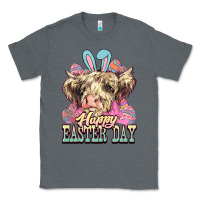 Charcoal Heather Easter Day Cow Classic Tee - NancyCooperArtShop