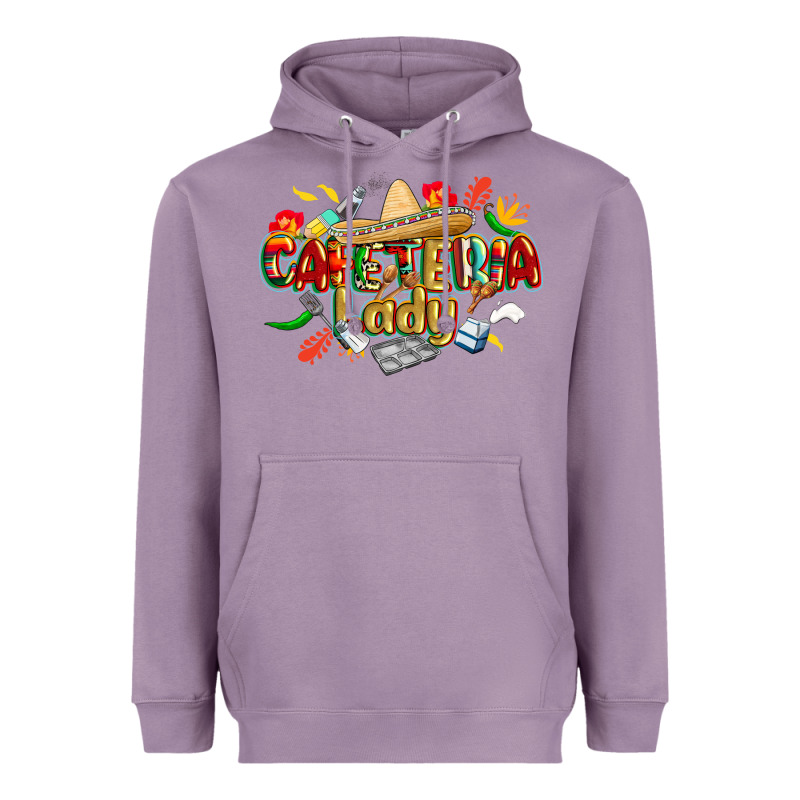 Cinco De Mayo Cafeteria Lady Heavyweight Hoodie by CowGirlArtShop | Teevron