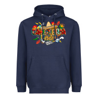 Navy cinco de mayo cafeteria lady Heavyweight Hoodie - CowGirlArtShop