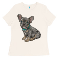 Bone french bulldog Ladies Tee - RanaPortraitStore