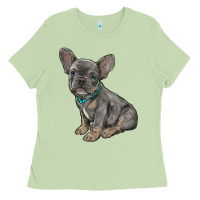 Matcha french bulldog Ladies Tee - RanaPortraitStore