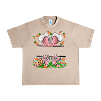 French Oak easter costom name rabbit Urban Heavy Tee - MaliasSmallBusiness