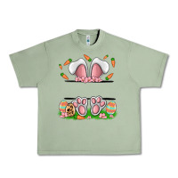 Oil Green easter costom name rabbit Urban Heavy Tee - MaliasSmallBusiness