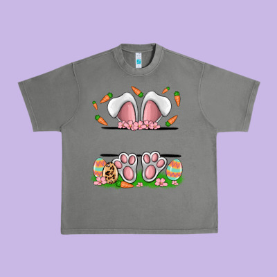 Easter Costom Name Rabbit Urban Heavy Tee Designed By Maliassmallbusiness