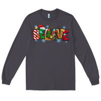 Smoke Christmas Believe Long Sleeve Tee - MaliasSmallBusiness
