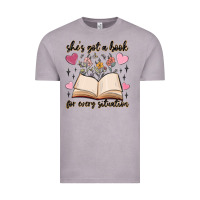 Vintage Zinc she's got a book for every situation Vintage Tee - MaliasSmallBusiness