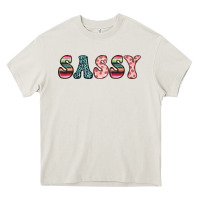Cream sassy Heavy Core Tee - JahusDesignShop