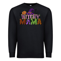 Black witchy mama Premium Sweatshirt - CowGirlArtShop