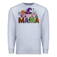 Heather Grey witchy mama Premium Sweatshirt - CowGirlArtShop