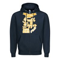 Navy Let Your Faith Be Bigger Than Your Fear Zipper Hoodie - Bettercallsaul