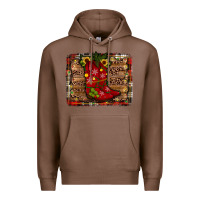 Chestnut cowboy boots christmas Premium Hoodie - JahusDesignShop