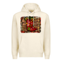 Tofu cowboy boots christmas Premium Hoodie - JahusDesignShop