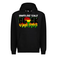 Black unapologetically black Premium Hoodie - CowGirlArtShop