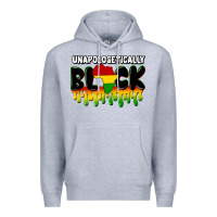 Heather Grey unapologetically black Premium Hoodie - CowGirlArtShop