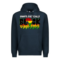Navy unapologetically black Premium Hoodie - CowGirlArtShop