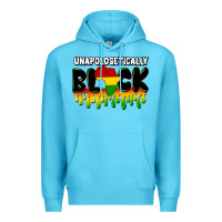 Ocean Blue unapologetically black Premium Hoodie - CowGirlArtShop