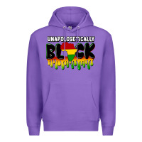 Purple unapologetically black Premium Hoodie - CowGirlArtShop