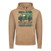 Vintage Coffee farm fresh four leaf clovers Vintage Hoodie - MaliasSmallBusiness
