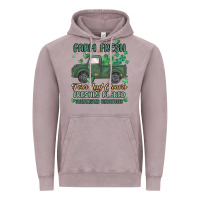 Vintage Zinc farm fresh four leaf clovers Vintage Hoodie - MaliasSmallBusiness