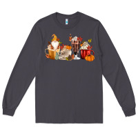 Smoke Fall Gnome Coffee Cups Long Sleeve Tee - MaliasSmallBusiness