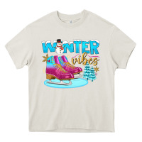 Cream winter vibes Heavy Core Tee - BundleAndBundleShop