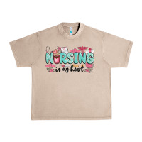 French Oak nursing in my heart Urban Heavy Tee - MaliasSmallBusiness