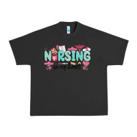 Pigment Black nursing in my heart Urban Heavy Tee - MaliasSmallBusiness