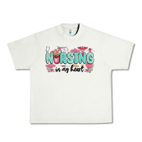 Pistachio nursing in my heart Urban Heavy Tee - MaliasSmallBusiness