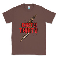 Chestnut dirty thirty lightning bolt Classic Tee - MaliasSmallBusiness