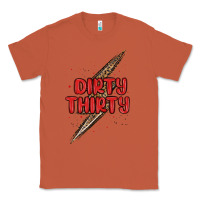 Copper dirty thirty lightning bolt Classic Tee - MaliasSmallBusiness