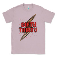 Lilac dirty thirty lightning bolt Classic Tee - MaliasSmallBusiness