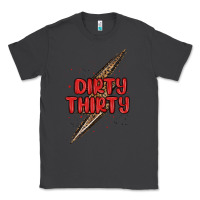 Smoke dirty thirty lightning bolt Classic Tee - MaliasSmallBusiness